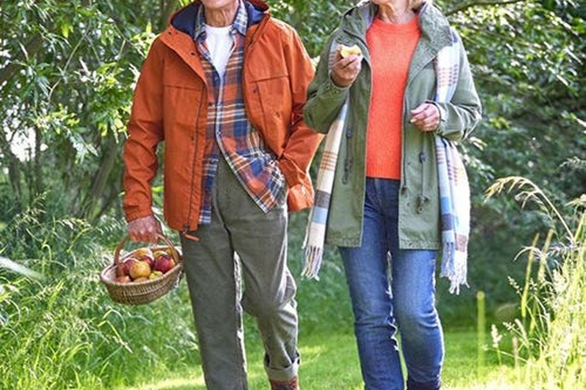 Autumn walking layers styled around comfortable footwear
