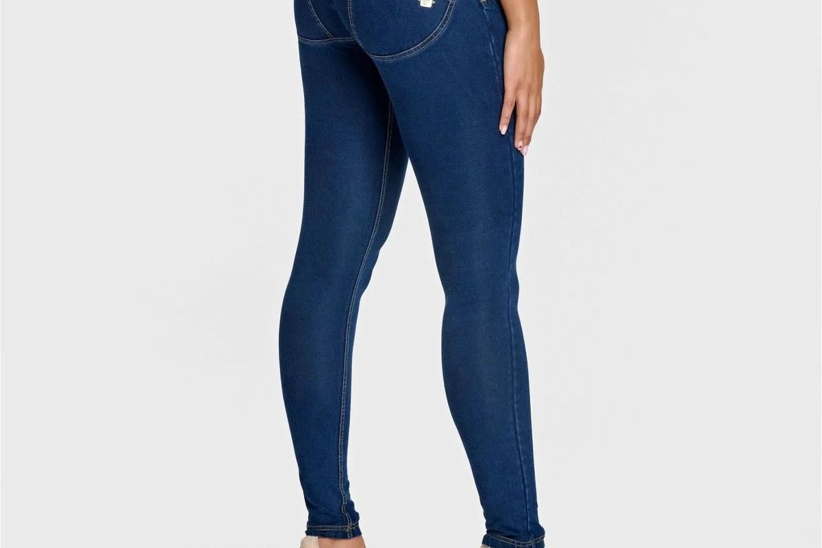 Freddy dark blue mid-rise full-length denim
